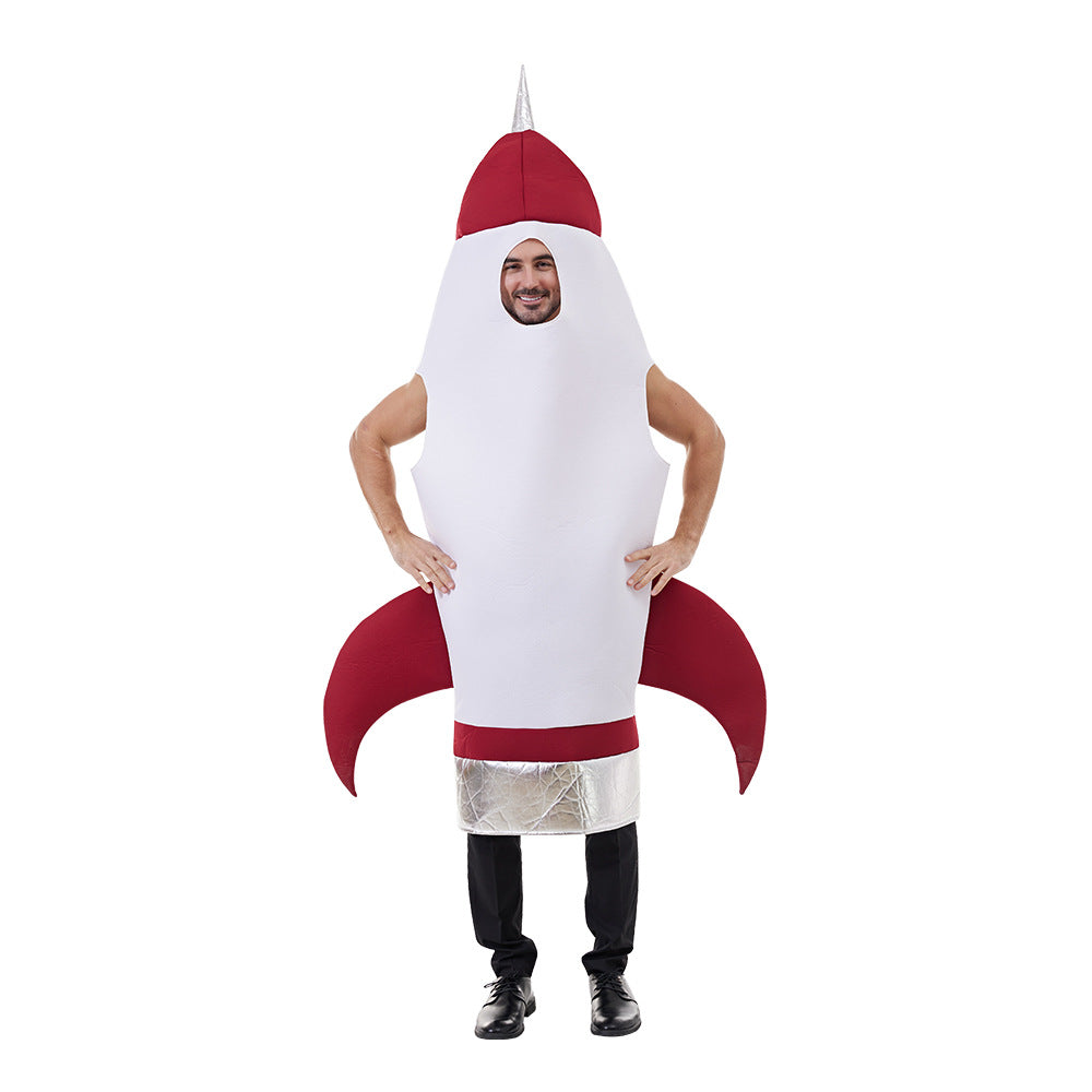 Adult Rocket Onesies Space Cosplay Costume for Halloween Party Performances