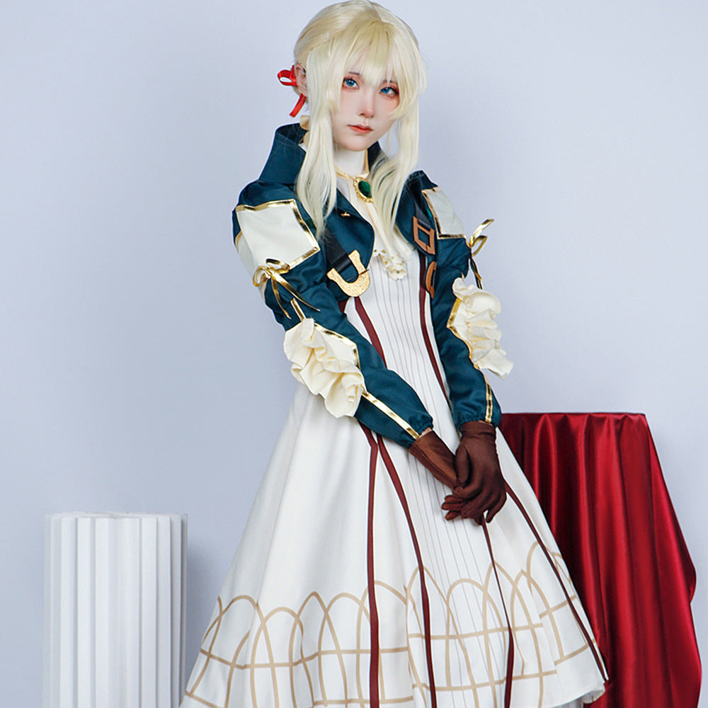 Violet Evergarden Cosplay Costume Full Set for Halloween