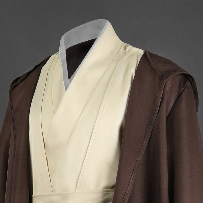 Star Wars: Episode II Attack of the Clones Obi-Wan Kenobi Cosplay Costume Full Set for Halloween