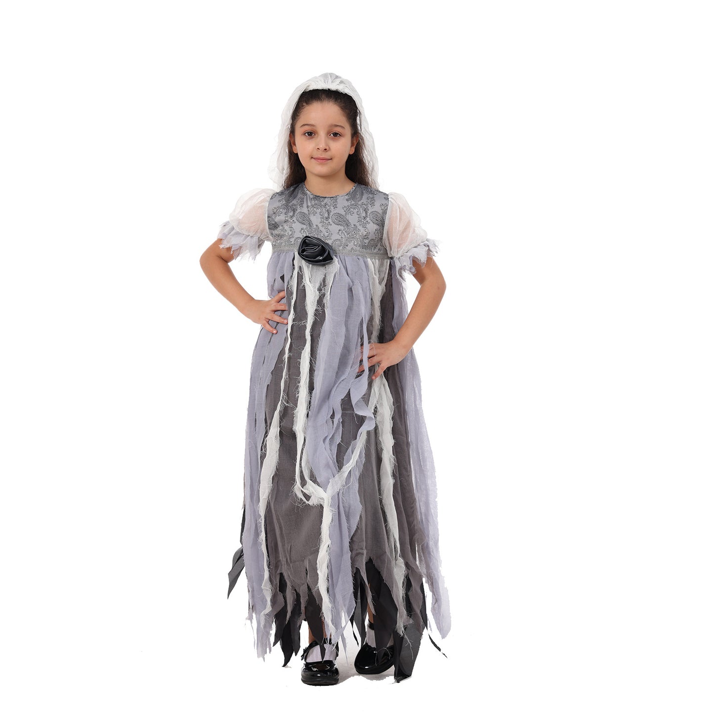 Halloween Children's Horror Ghost Bride Cosplay Costume