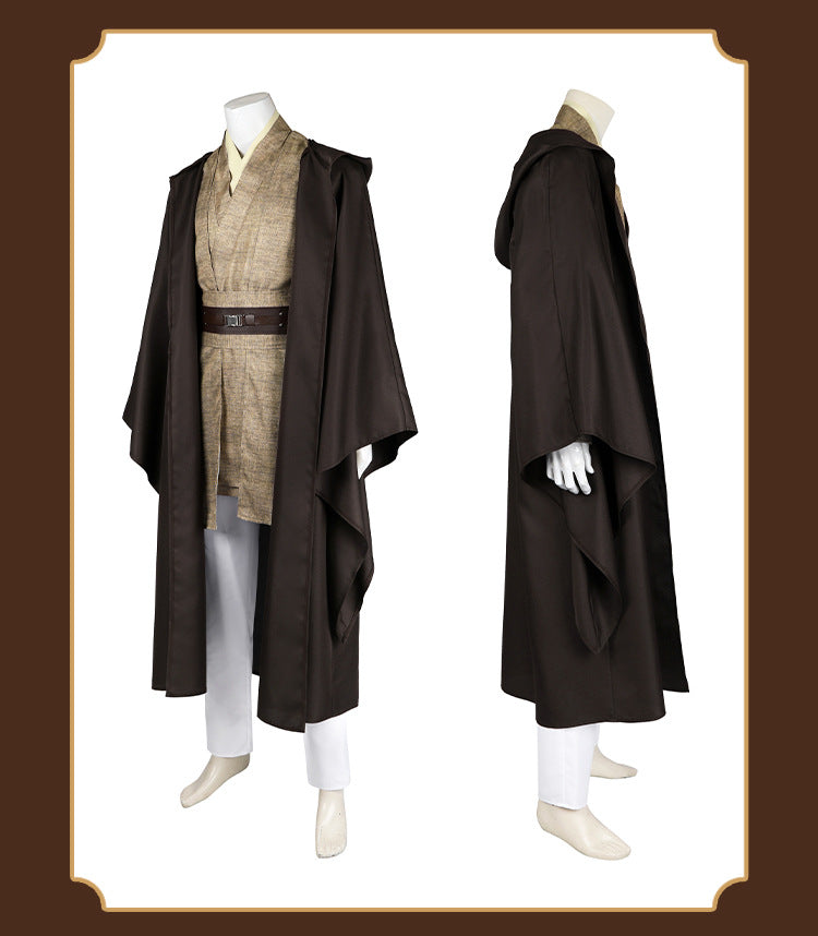 Star Wars: Episode II Attack of the Clones Mace Windu Cosplay Costume Outfit for Halloween