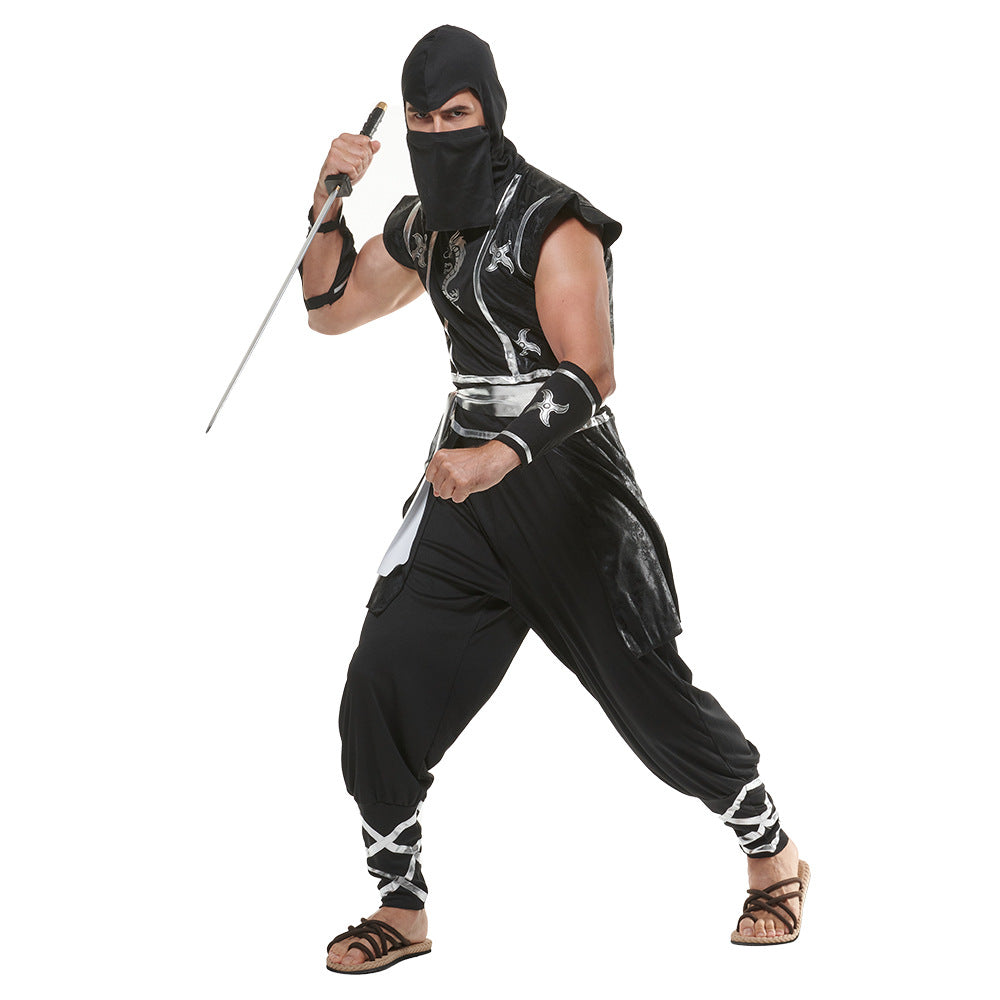 Star Slash Dragon Ninja Samurai Cosplay Costume Suit for Halloween Bar Performances