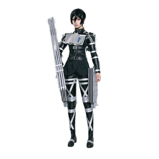 Attack on Titan The Final Season Team Uniform Levi Ackerman Cosplay Costume Full Set for Halloween