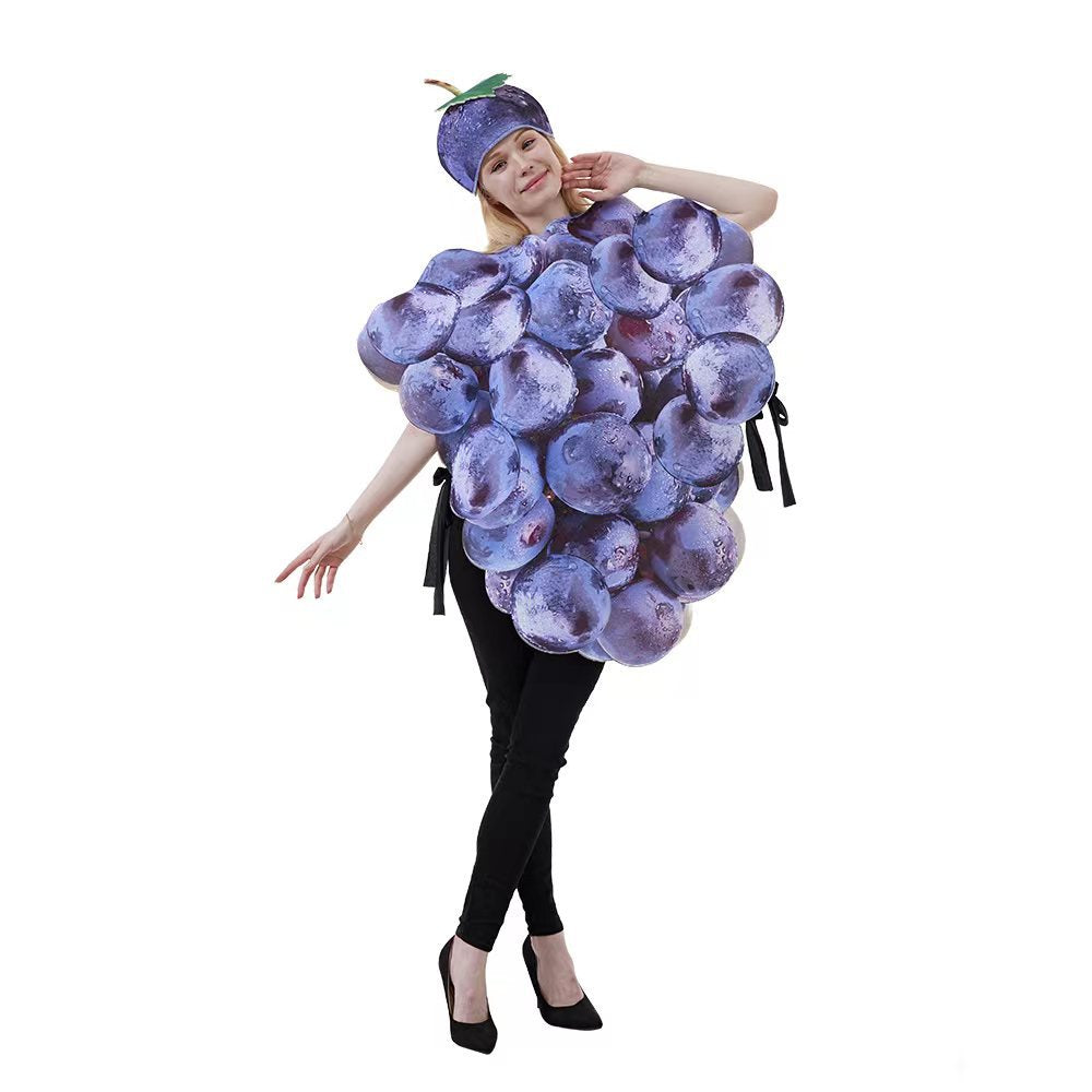 Sports Meeting Fruit Party Grape Cosplay Costume for Halloween