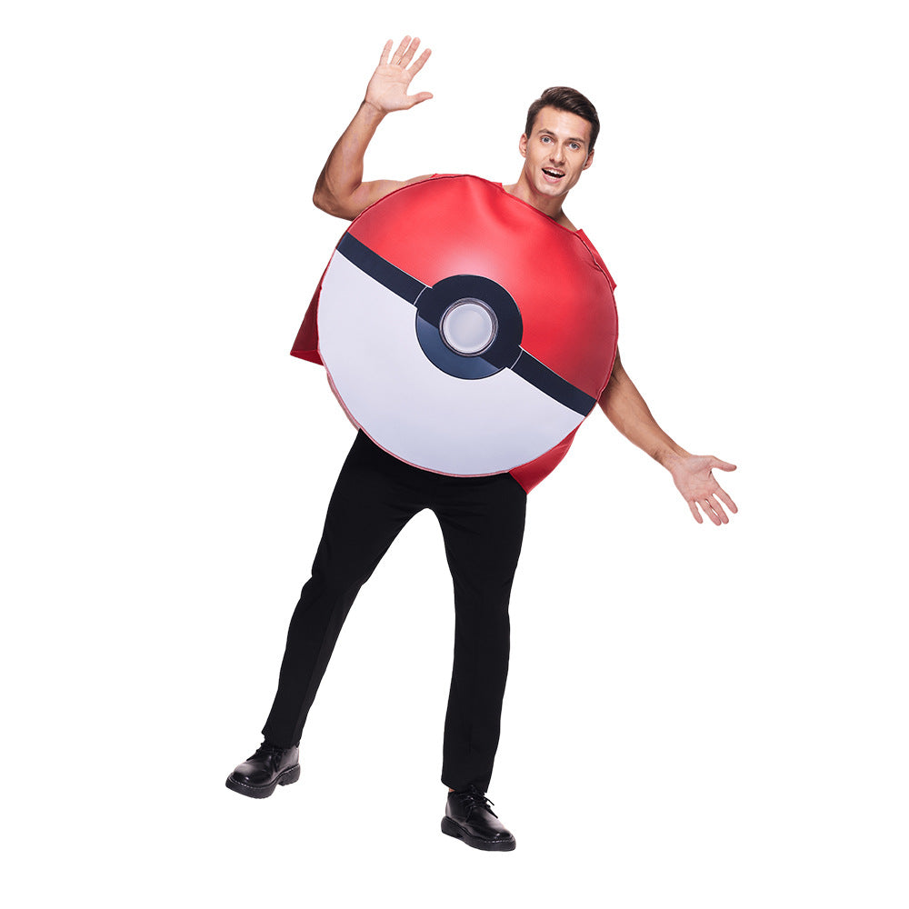 Adult Inflatable Pokemon Ball Cosplay Costume for Halloween Party Stage Performances