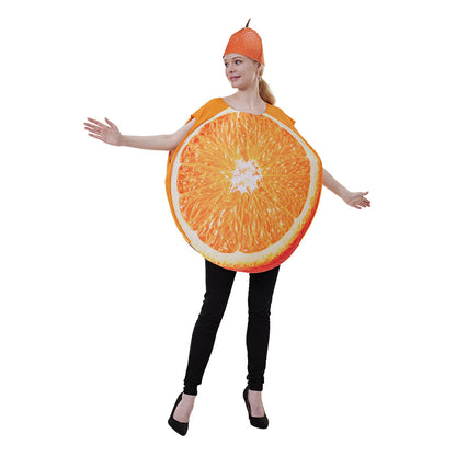 Funny Fruit Slice Costume Adult Orange Cosplay Costume for Halloween Bar Performances