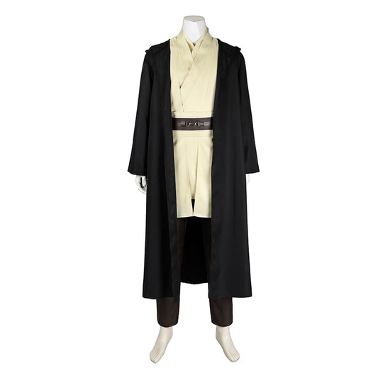 Star Wars: Episode I The Phantom Menace Qui-Gon Jinn Cosplay Costume Suit for Halloween