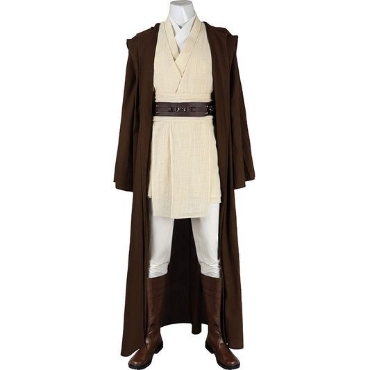 Star Wars: Episode II Attack of the Clones Obi-Wan Kenobi Cosplay Costume Suit for Halloween