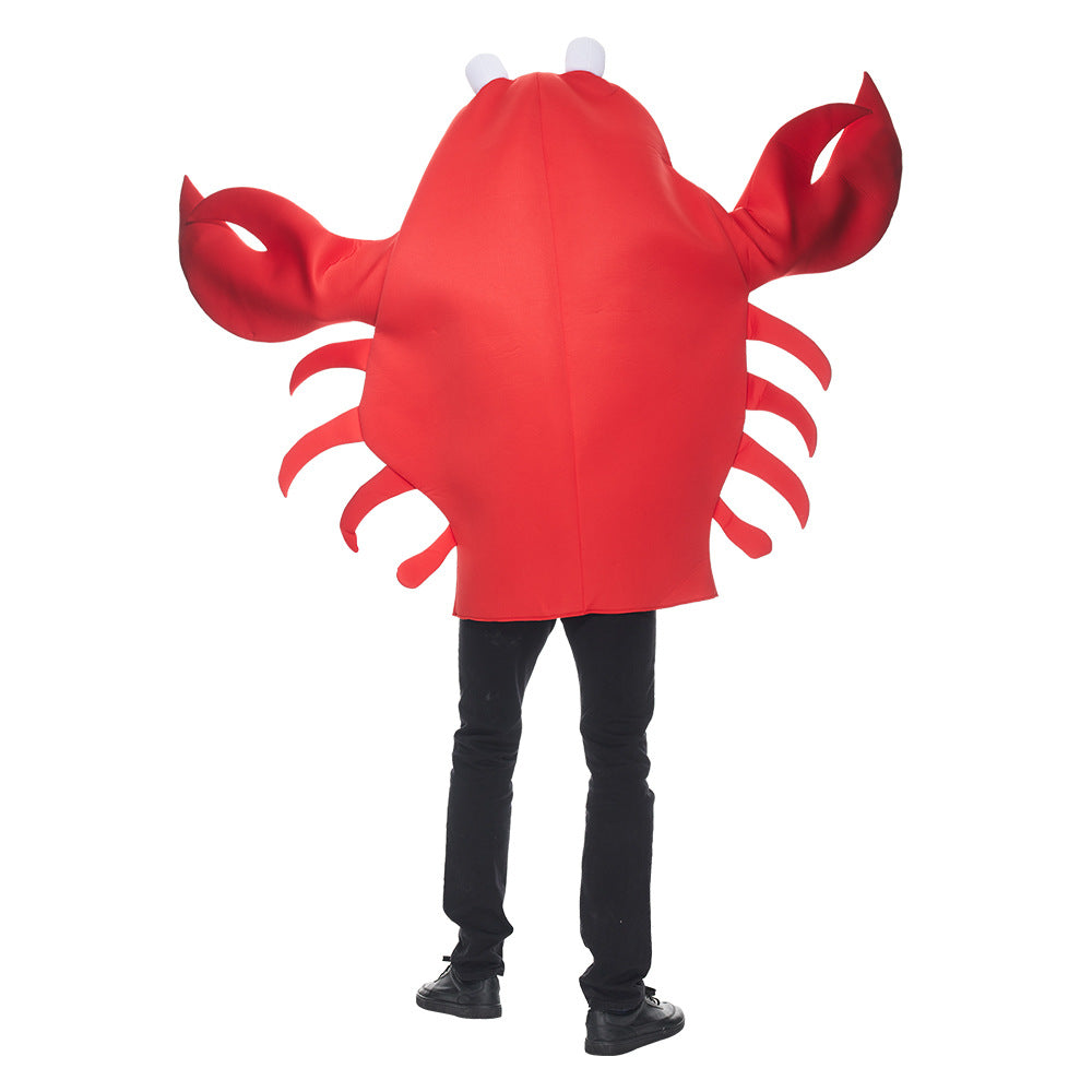 Marine Life Red Crab Cosplay Costume for Halloween Party Performances