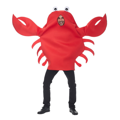 Marine Life Red Crab Cosplay Costume for Halloween Party Performances