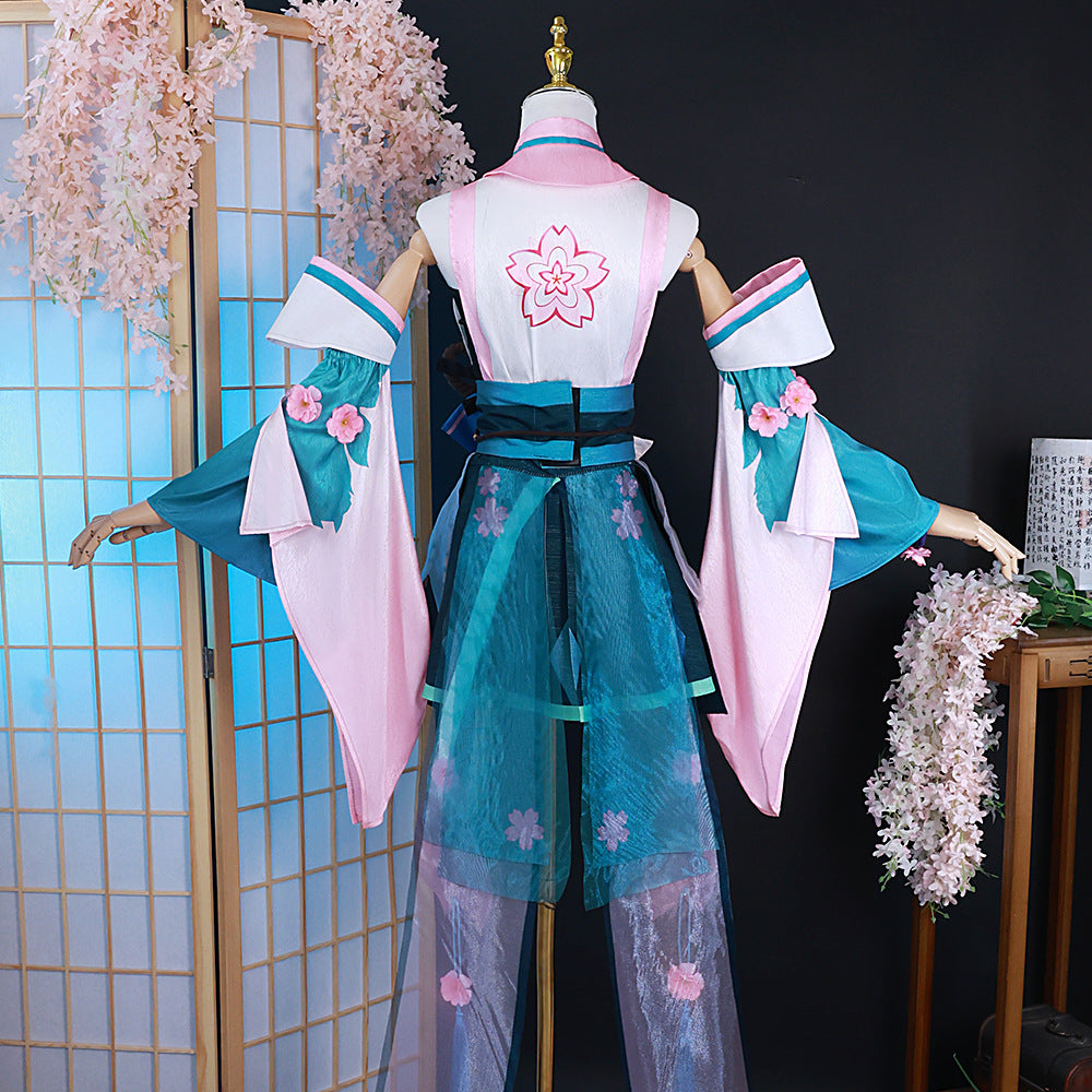 Onmyoji Hatsune Miku Cosplay Costume Full Set for Halloween