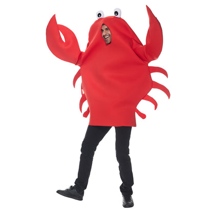 Marine Life Red Crab Cosplay Costume for Halloween Party Performances