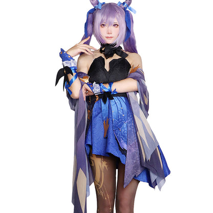 Genshin Impact Keqing Opulent Splendor Cosplay Costume Full Set