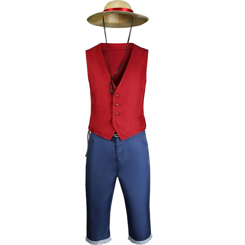 One Piece Monkey D. Luffy Cosplay Costume Full Set for Halloween