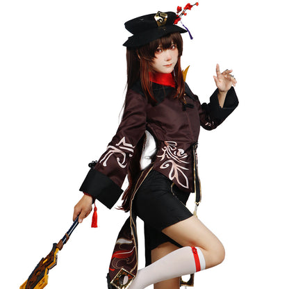 Genshin Impact Hu Tao Cosplay Costume Outfit