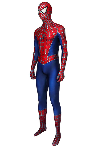 Spider-Man Tobey Maguire Jumpsuit Cosplay Costume for Halloween