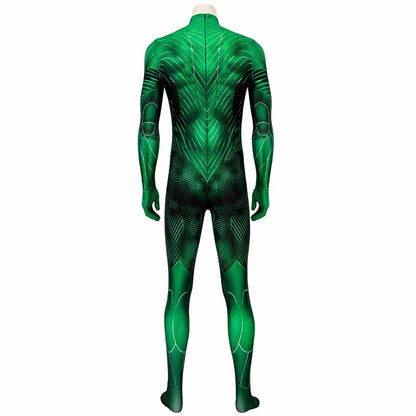 Green Lantern Hal Jordan Jumpsuit Cosplay Costume for Halloween