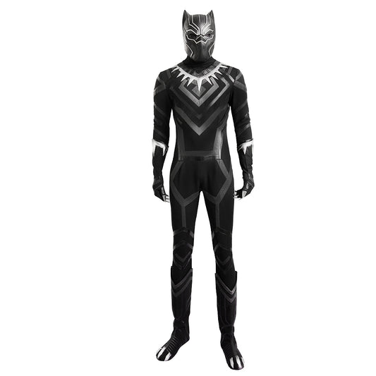 Black Panther T'Challa Cosplay Costume Suit for Halloween