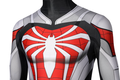 Spider-Man PS5 Remastered Armored Advanced Suit Jumpsuit Cosplay Costume for Halloween