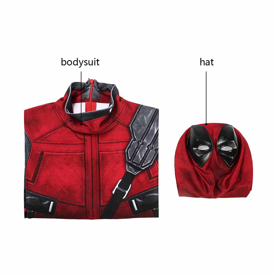 Deadpool Wade Wilson Jumpsuit Cosplay Costume for Halloween