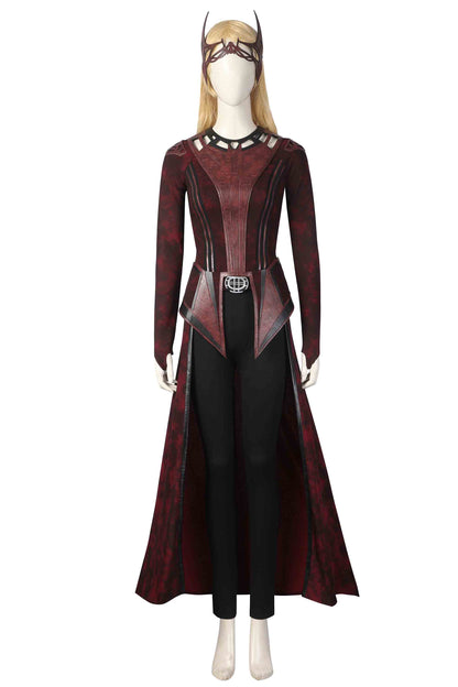 Doctor Strange in the Multiverse of Madness Scarlet Witch Wanda Jumpsuit Cosplay Costume Suit for Halloween