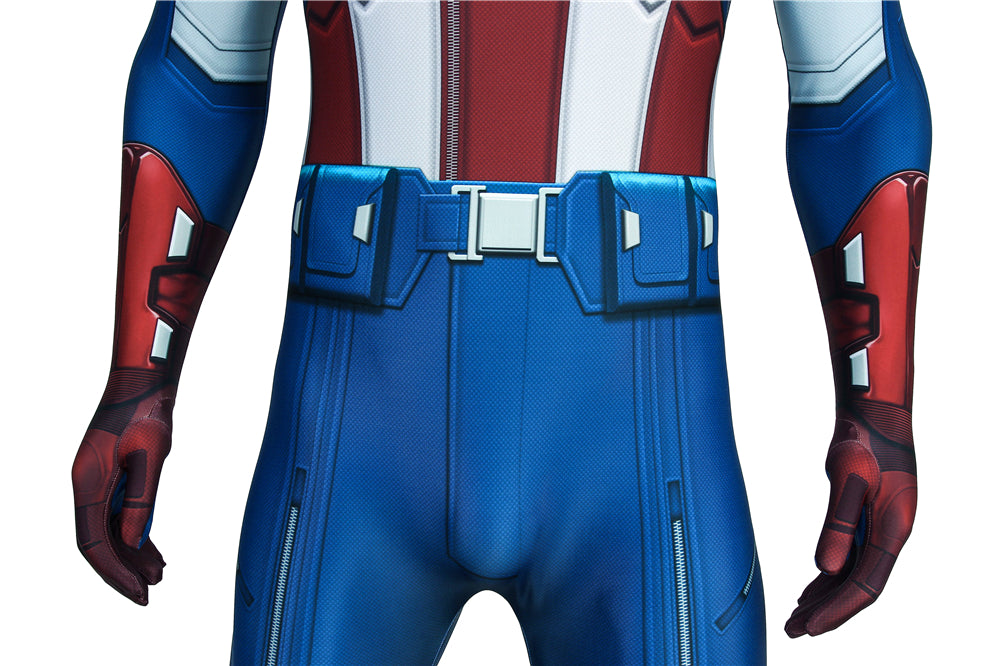 The Avengers 1 Captain America Steve Rogers Jumpsuit Cosplay Costume for Halloween