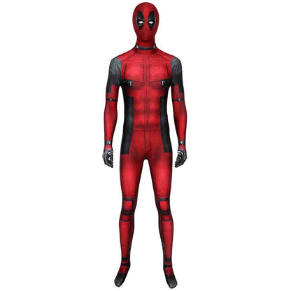 Deadpool Jumpsuit Cosplay Costume Full Set for Halloween