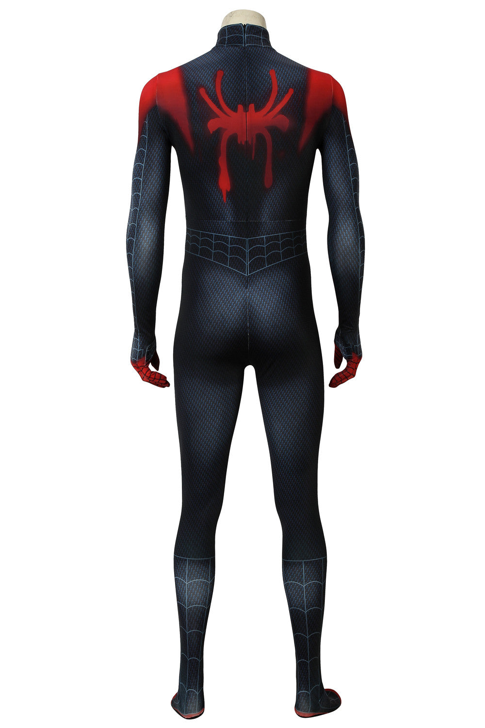 Spider-Man: Into the Spider-Verse Miles Morales Jumpsuit Cosplay Costume Outfit for Halloween