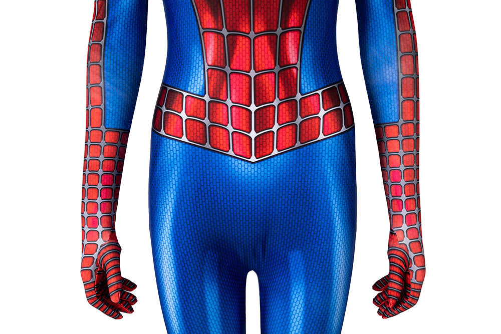 Spider-Man 2 Peter Parker Tobey Maguire Jumpsuit Cosplay Costume for Halloween