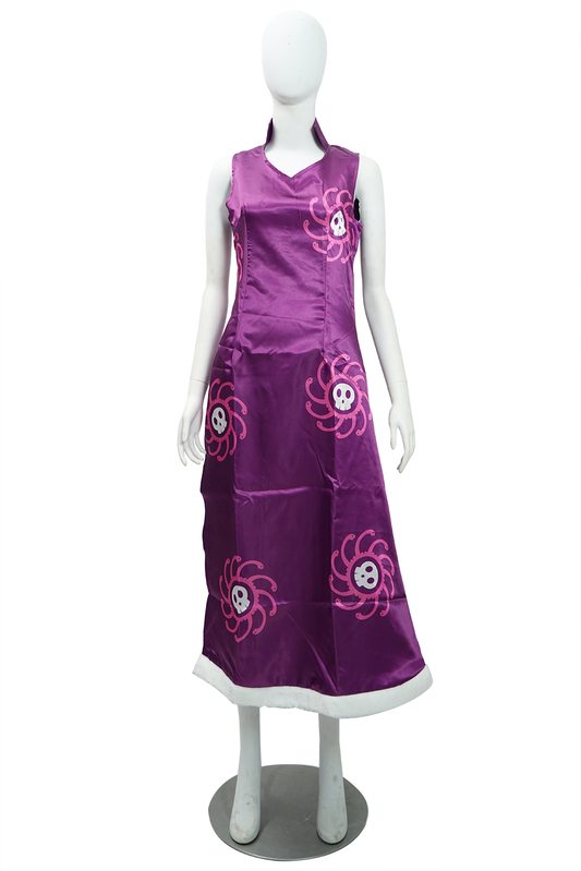 Snake Princess Boa Hancock Purple Dress Cheongsam Cosplay Costume