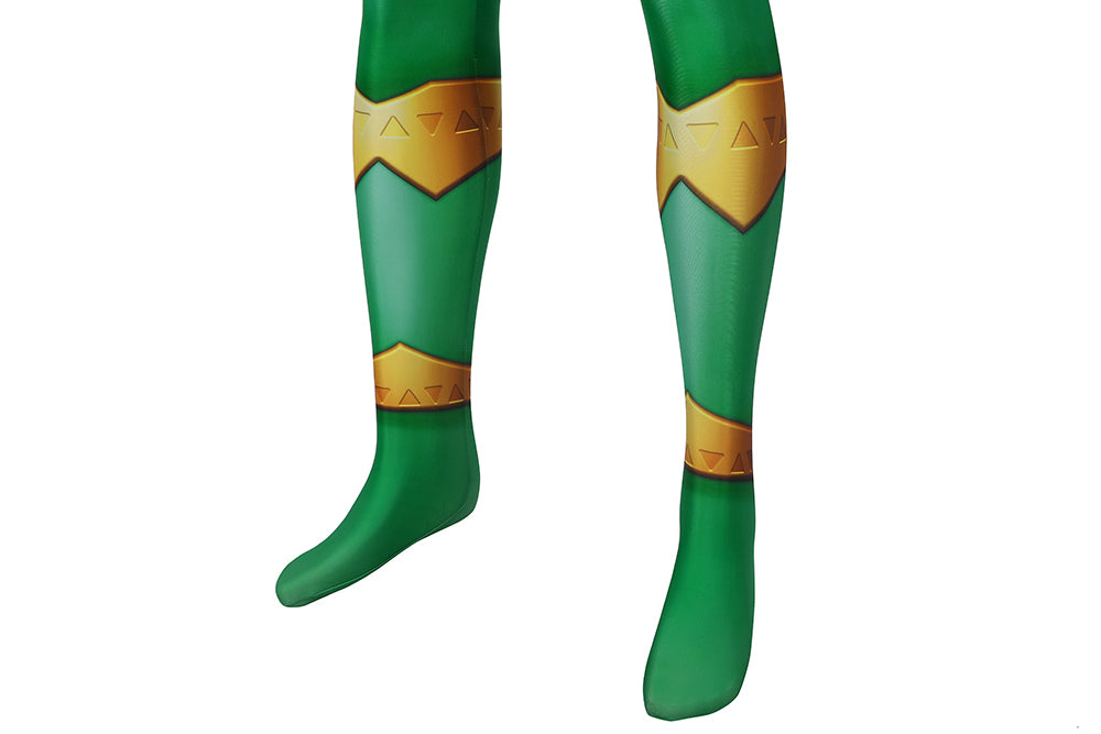 Kishiryu Sentai Ryusoulger Green Solider Towa Jumpsuit Cosplay Costume for Halloween