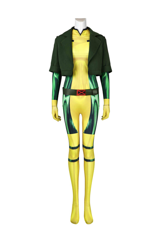 X-Men '97 Rogue Anna Marie Jumpsuit Cosplay Costume Outfit for Halloween