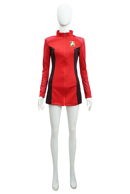 Una Chin Riley Red Cosplay Costume