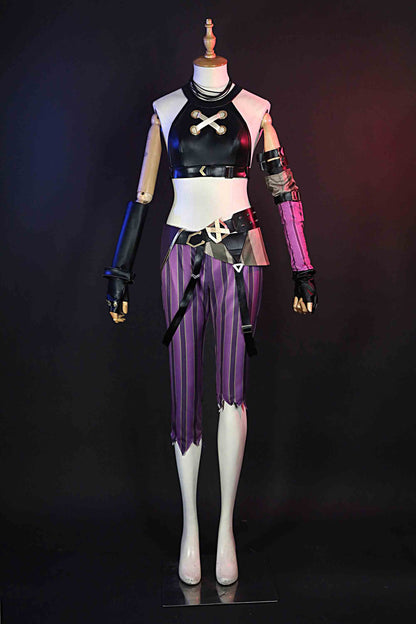 Arcane: League of Legends Jinx Cosplay Costume Suit for Halloween