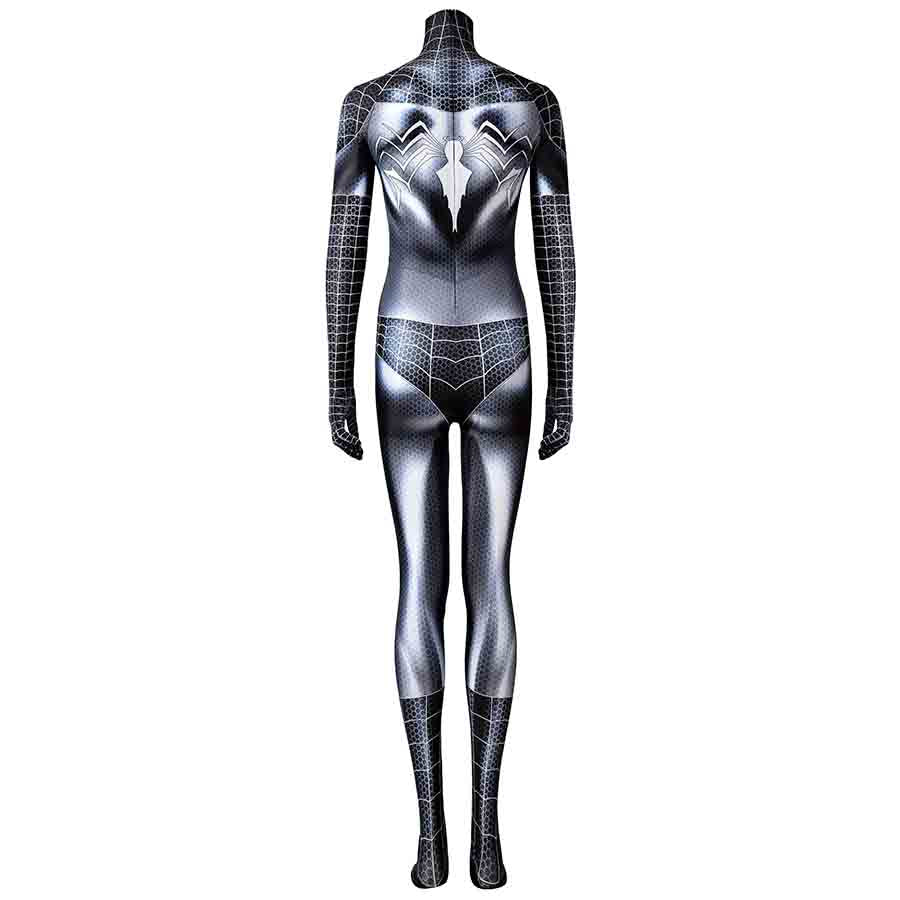 Spider-Man Girl Black Jumpsuit Cosplay Costume for Halloween