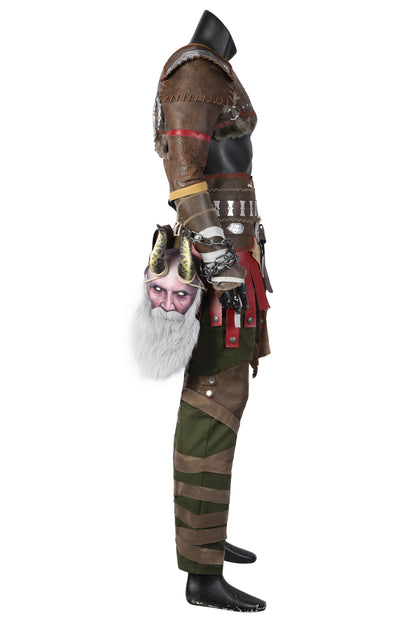 God of War: Ragnarok Kratos Cosplay Costume Full Set for Halloween