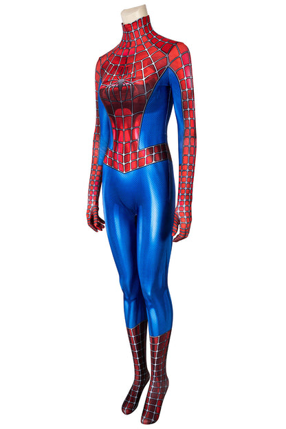 Spider-Man 2 Peter Parker Tobey Maguire Jumpsuit Cosplay Costume for Halloween