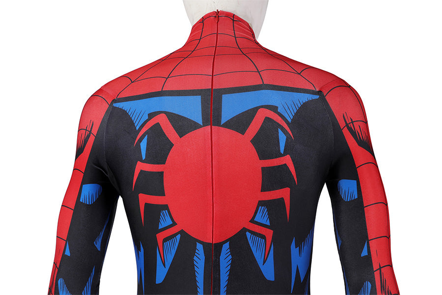 Spider-Man PS5 Vintage Comic Book Suit Jumpsuit Cosplay Costume for Halloween