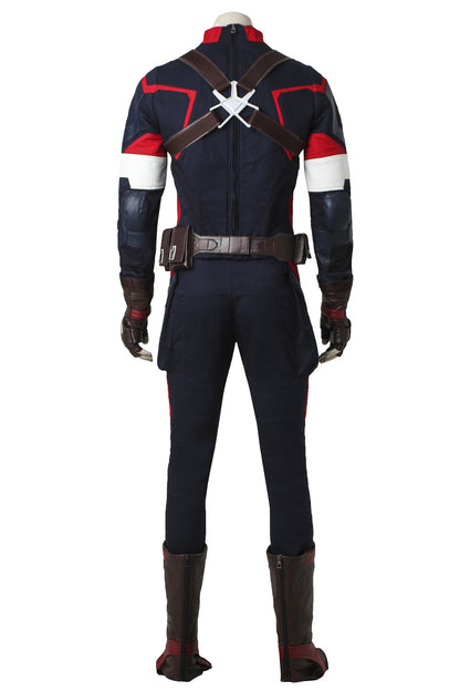 Avengers: Age of Ultron Captain America Steven Rogers Jumpsuit Cosplay Costume for Halloween