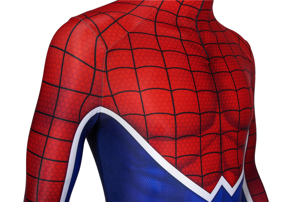 Spider-Man PS4 Spider-Punk Jumpsuit Cosplay Costume for Halloween