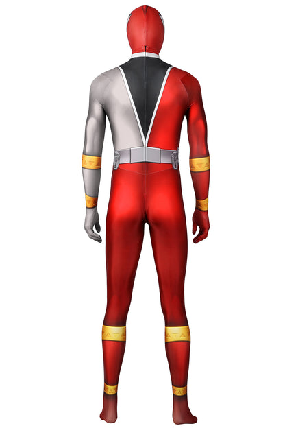 Kishiryu Sentai Ryusoulger Ryusoul Red Solider Jumpsuit Cosplay Costume for Halloween