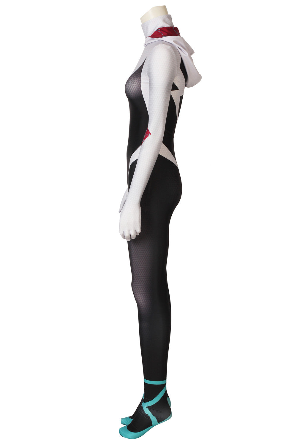 Spider-Man: Into the Spider-Verse Gwen Stacy Jumpsuit Cosplay Costume for Halloween