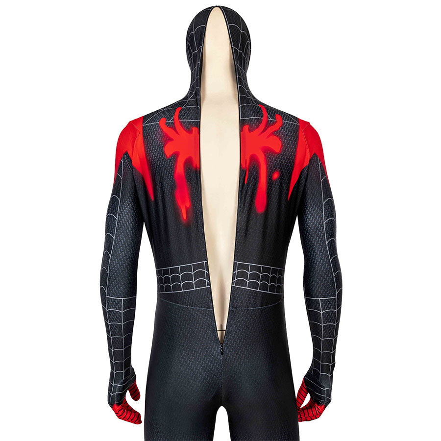 Spider-Man: Into the Spider-Verse Miles Morales Jumpsuit Cosplay Costume for Halloween