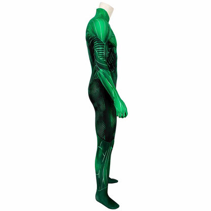 Green Lantern Hal Jordan Jumpsuit Cosplay Costume for Halloween