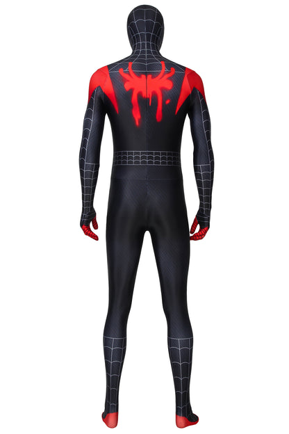 Spider-Man: Into the Spider-Verse Miles Morales Jumpsuit Cosplay Costume for Halloween