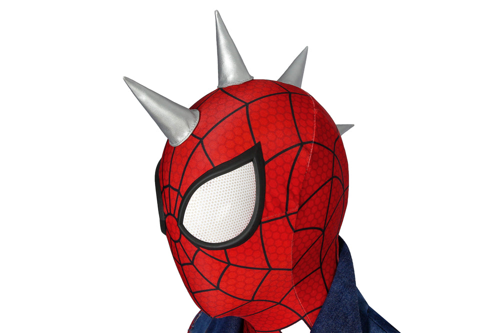 Spider-Man PS4 Spider-Punk Jumpsuit Cosplay Costume for Halloween