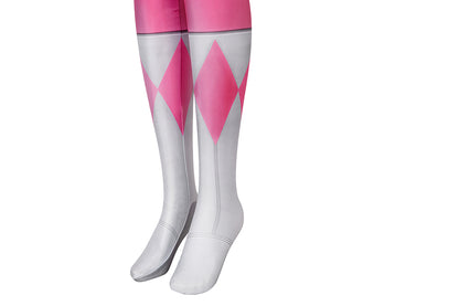 Mighty Morphin Power Rangers Pink Ranger Jumpsuit Cosplay Costume for Halloween