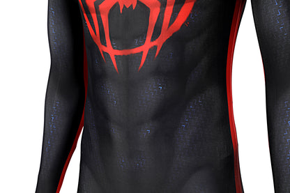 Spider-Man: Across the Spider-Verse Miles Morales Jumpsuit Cosplay Costume for Halloween