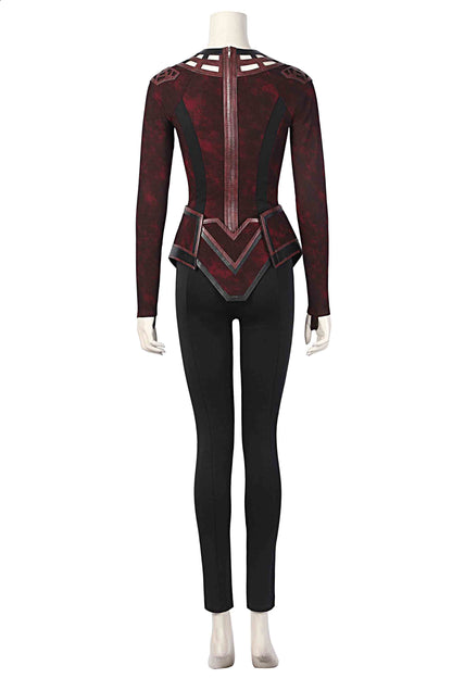 Doctor Strange in the Multiverse of Madness Scarlet Witch Wanda Jumpsuit Cosplay Costume Suit for Halloween