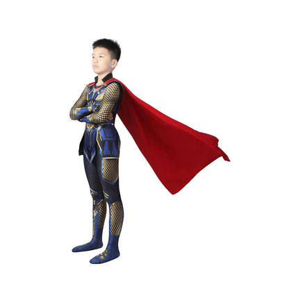 Thor: Love and Thunder Thor Kid Jumpsuit Cosplay Costume for Halloween